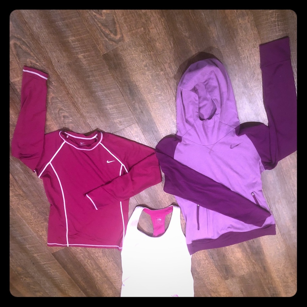 Three gently worn women’s shirts